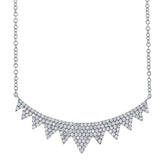 0.45ct 14k White Gold Diamond Necklace